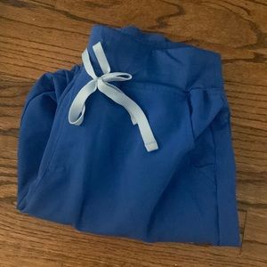 Figs Royal Blue Medium Petite High Waisted Jogger